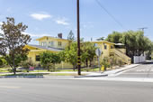 Corcoran House with 1920s trees in rear